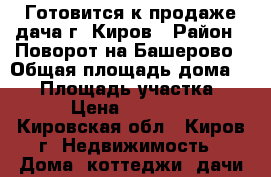 Готовится к продаже дача г. Киров › Район ­ Поворот на Башерово › Общая площадь дома ­ 30 › Площадь участка ­ 14 › Цена ­ 400 000 - Кировская обл., Киров г. Недвижимость » Дома, коттеджи, дачи продажа   